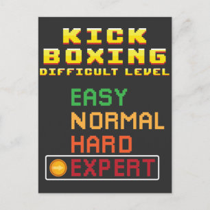 Kick Boxing Martial Arts Coach Console Expert Postcard