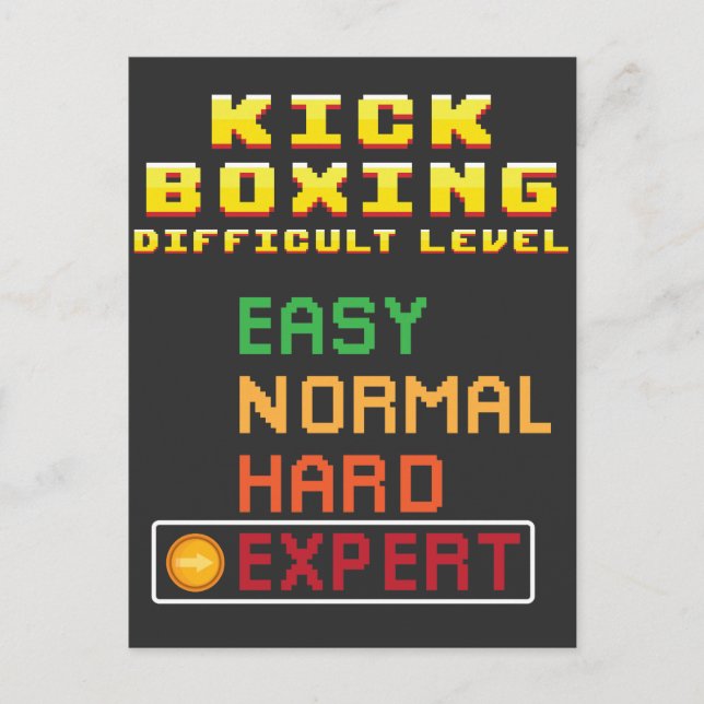 Kick Boxing Martial Arts Coach Console Expert Postcard (Front)