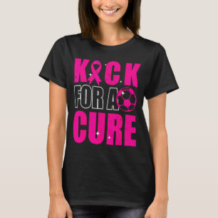 Kick Breast Cancer Awareness Pink Survivor Design T-Shirt