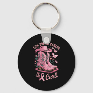 Kick Breast Cancer To The Curb Breast Cancer Aware Key Ring
