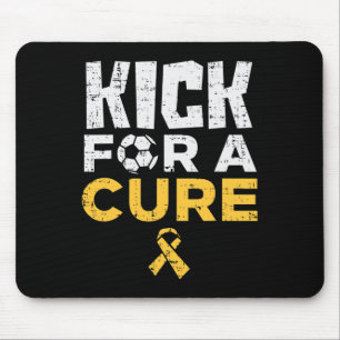 Kick For A Cure Soccer Childhood Cancer Awareness  Mouse Mat