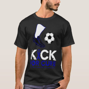Kick for soccer ball design colon cancer awareness T-Shirt