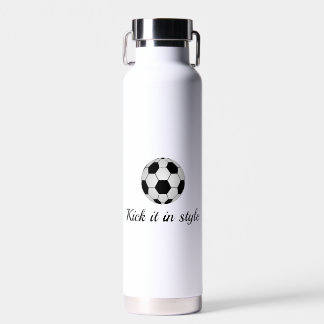 Kick it in Style Football Water Bottle (32 oz)