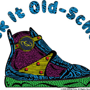 Kick It Old School 90s Retro Colourful Sneaker Pat T-Shirt