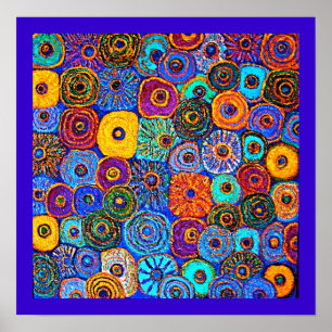 Kick It Up! Circles Flowers Posters