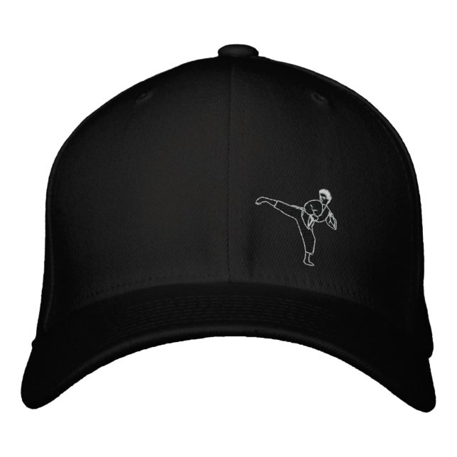 Kick Kung Fu Karate Hat Martial Arts MMA Cap (Front)
