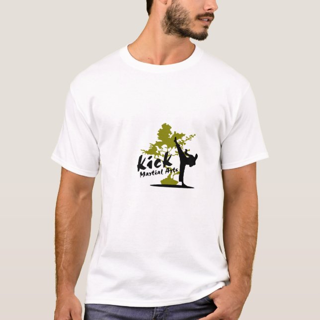 Kick Martial Arts Men's T-shirt  Deep green (Front)