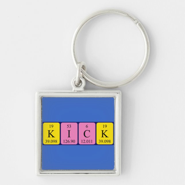 Kick periodic table name keyring (Front)
