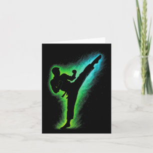 Kick - Taekwondo Practitioner Art Card