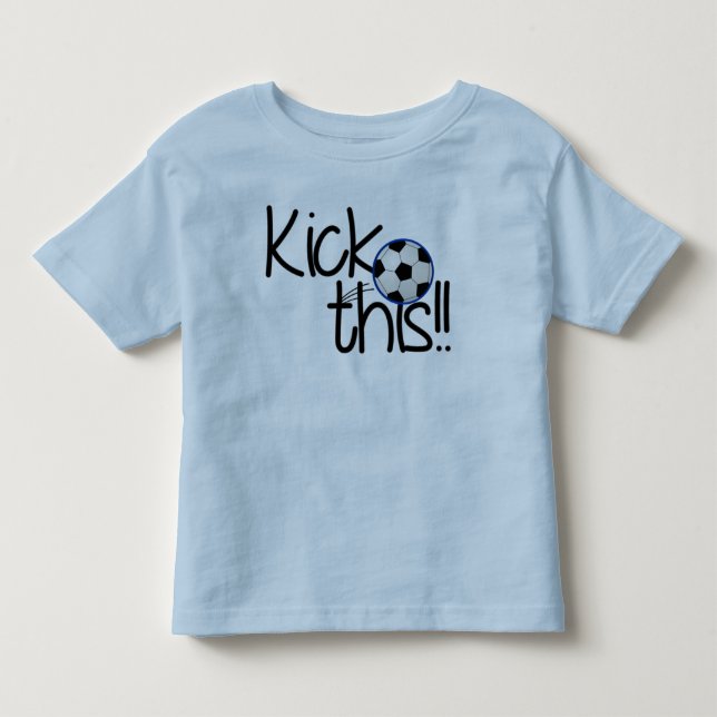Kick This Toddler Ringer T-Shirt (Front)