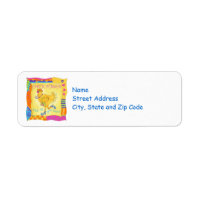 Kick Up Your Heels Chick Power Address Label
