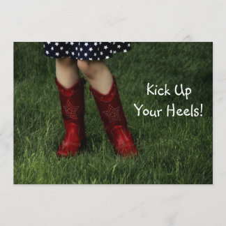 Kick Up Your Heels! Invitation