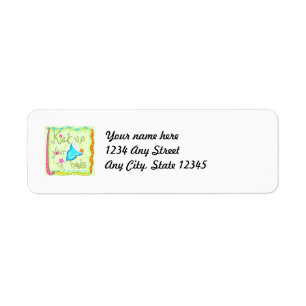 Kick up Your Heels Return Address label
