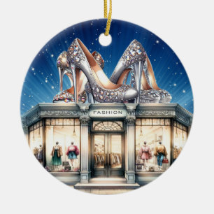 Kick Up Your HIGH Heels Ceramic Ornament