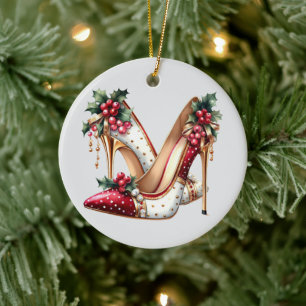 Kick Up Your HIGH Heels Ceramic Tree Decoration