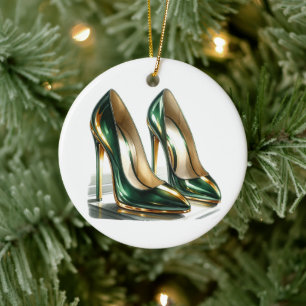 Kick Up Your HIGH Heels Ceramic Tree Decoration