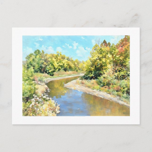 Kickapoo Creek Near Pottstown Road  Postcard (Front)
