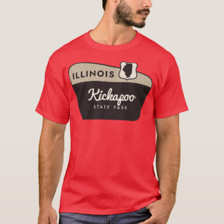 Kickapoo State Park Illinois Welcome Sign T-Shirt