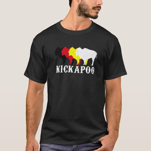 Kickapoo Tribe Nation Native Mexican Indian Medici T-Shirt (Front)