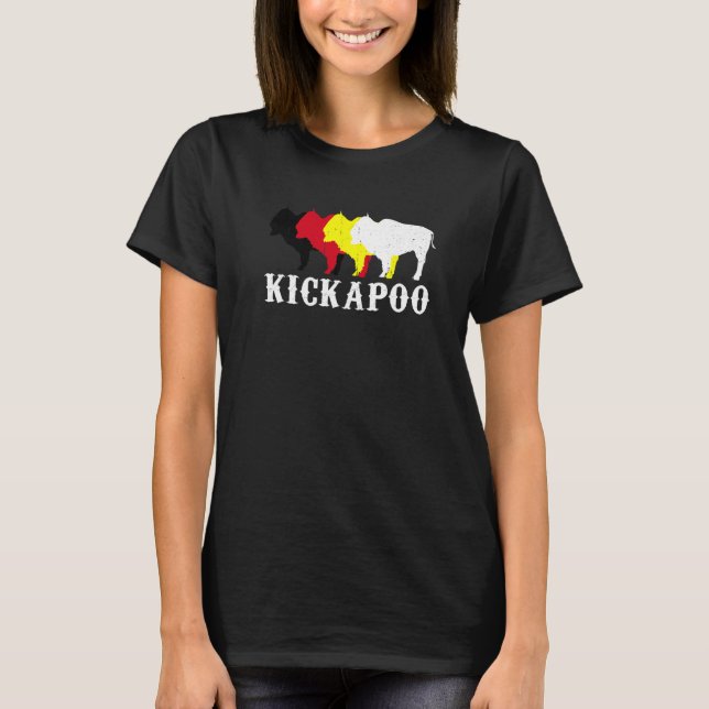 Kickapoo Tribe Nation Native Mexican Indian Medici T-Shirt (Front)
