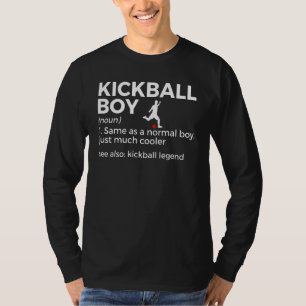 Kickball Boy Definition Kickball Player Kickball L T-Shirt