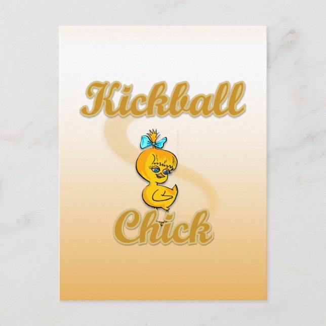 Kickball Chick Postcard (Front)
