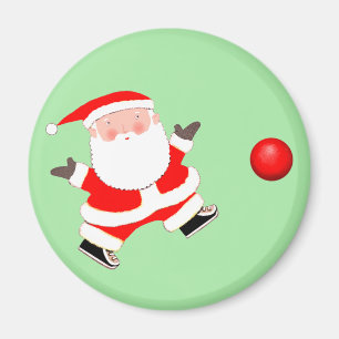 Kickball Christmas Magnet
