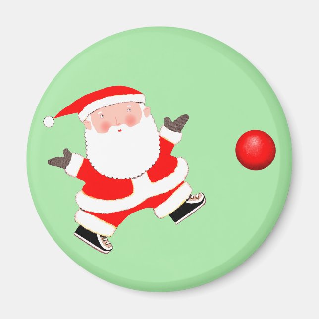 Kickball Christmas Magnet (Front)