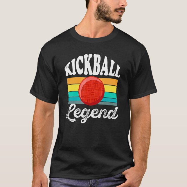 Kickball Expert Legend Sports League Summer Team F T-Shirt (Front)