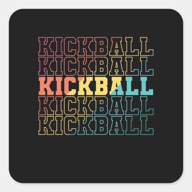 Kickball Gummiball Amerika Sport USA Square Sticker (Front)