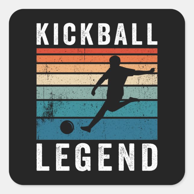 Kickball Legend Square Sticker (Front)