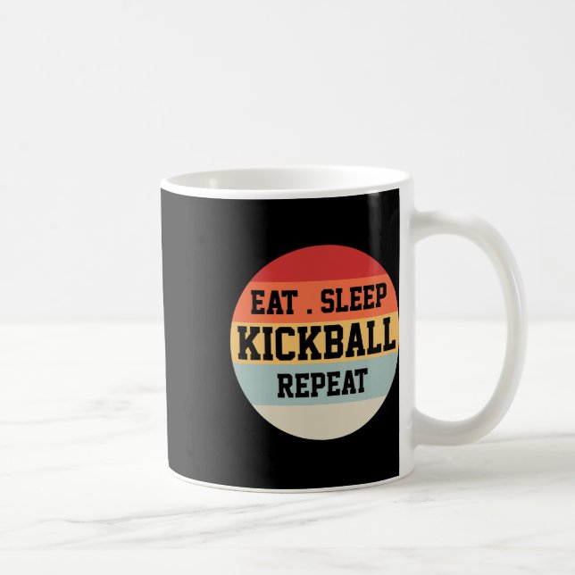 Kickball Player Retro Funny Gift  Coffee Mug (Right)