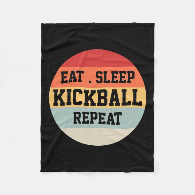 Kickball Player Retro Funny Gift  Fleece Blanket (Front)
