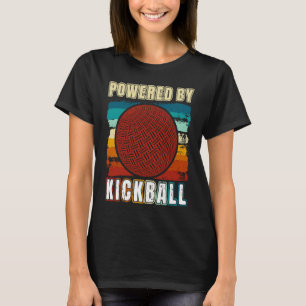 Kickball Player Retro Powered By Kickball Kickball T-Shirt
