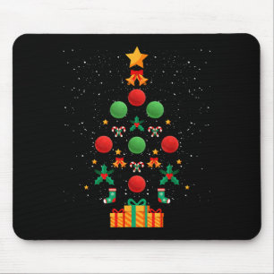 Kickball Team Christmas Tree Xmas Mouse Mat