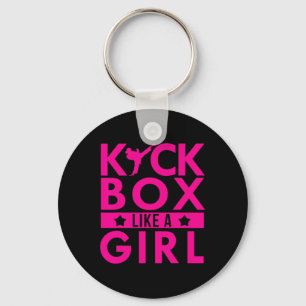 Kickbox Like A Girl Martial Arts Kickboxing Karate Key Ring