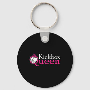 Kickbox Queen Is Kickboxing Girl Is Woman Kickboxi Key Ring