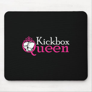 Kickbox Queen Is Kickboxing Girl Is Woman Kickboxi Mouse Mat
