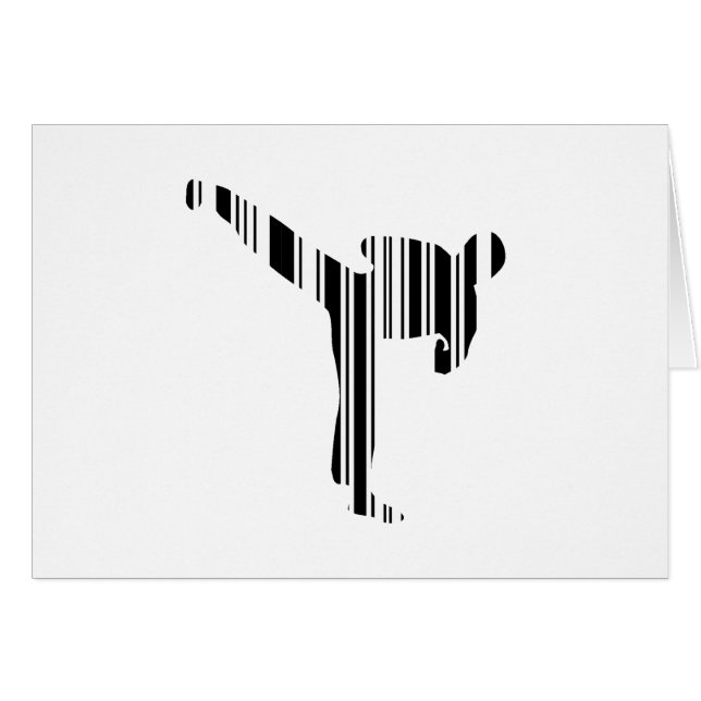 KICKBOXER BAR CODE Kickboxing Barcode Pattern (Front Horizontal)