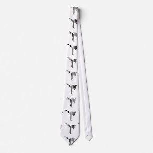 KICKBOXER BAR CODE Kickboxing Barcode Pattern Tie
