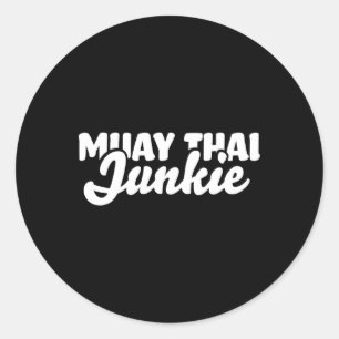 Kickboxer Gift And Kickboxing Shirt Womensmens Mua Classic Round Sticker