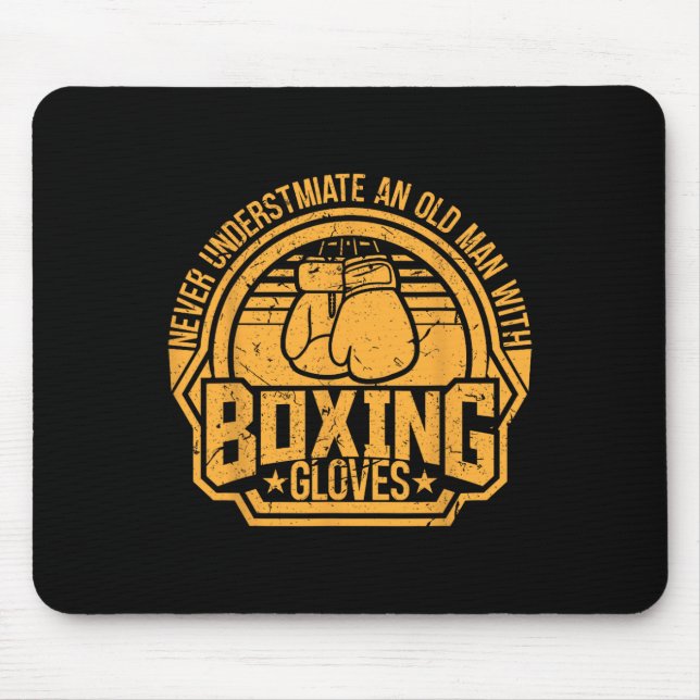 Kickboxer Kickboxing Boxer Boxing Vintage Design  Mouse Mat (Front)