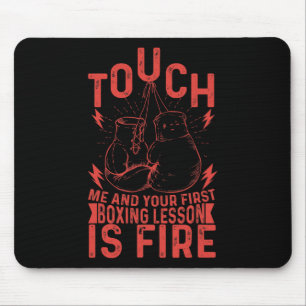 Kickboxer Kickboxing Boxer Boxing Vintage Design _ Mouse Mat