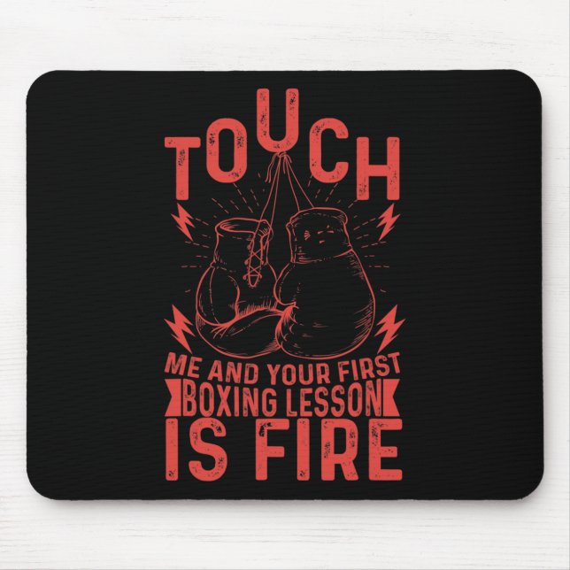 Kickboxer Kickboxing Boxer Boxing Vintage Design _ Mouse Mat (Front)