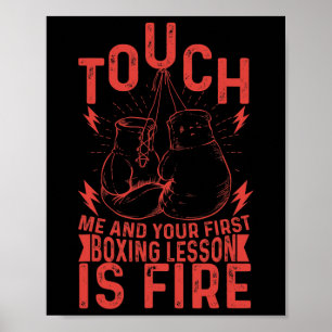 Kickboxer Kickboxing Boxer Boxing Vintage Design _ Poster