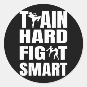 Kickboxer Kickboxing Muay Thai Thai Boxing MMA Classic Round Sticker