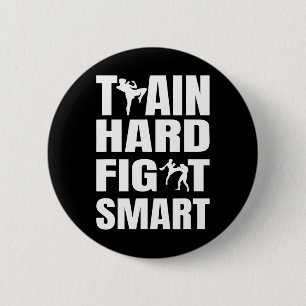 Kickboxer Kickboxing Muay Thai Thai Boxing Mma Fig 6 Cm Round Badge