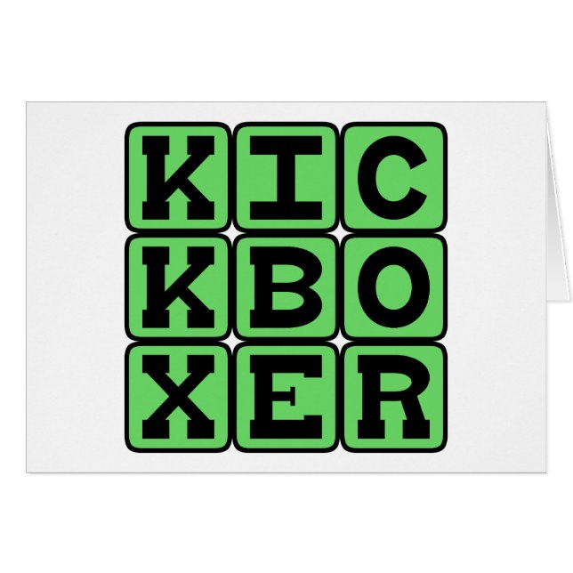 Kickboxer, Martial Arts Fighter (Front Horizontal)