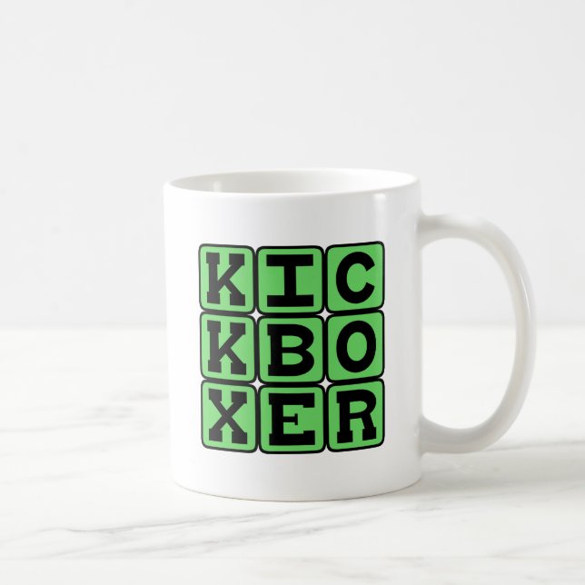 Kickboxer, Martial Arts Fighter Coffee Mug (Right)