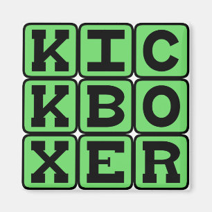 Kickboxer, Martial Arts Fighter Magnet